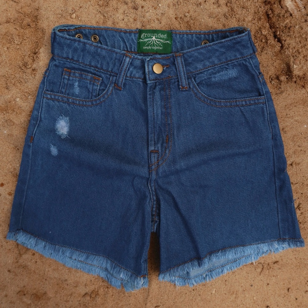 High waist denim shorts